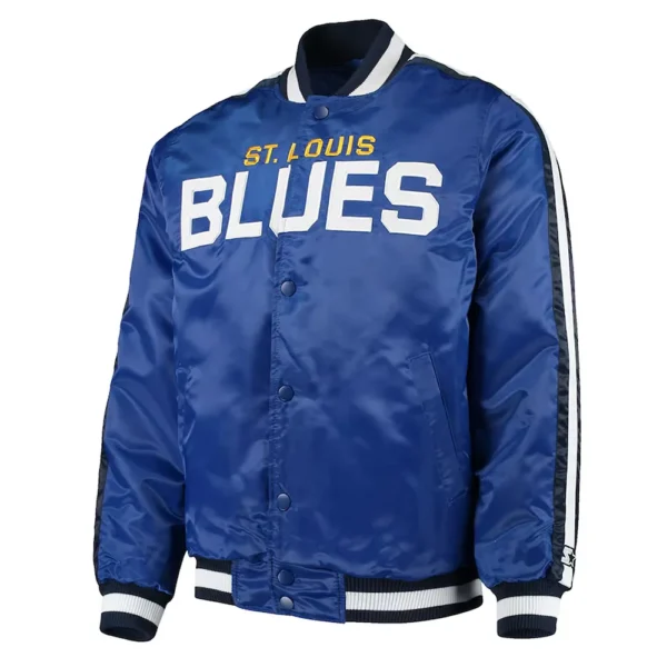 St. Louis Blues O-Line Blue Satin Jacket