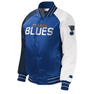 St. Louis Blues Youth Varsity Satin Jacket