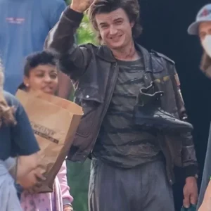 Stranger Things Steve Real Leather Jacket