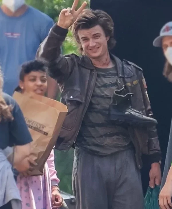 Stranger Things Steve Real Leather Jacket