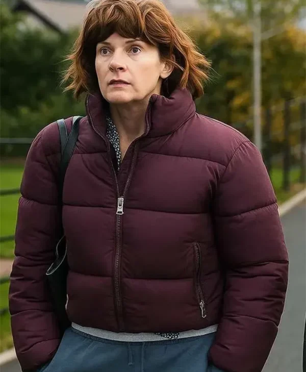 Such Brave Girls 2025 Louise Brealey Purple Puffer Stylish Jacket