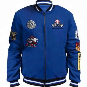 Super Mario Kart Bomber Blue Jacket