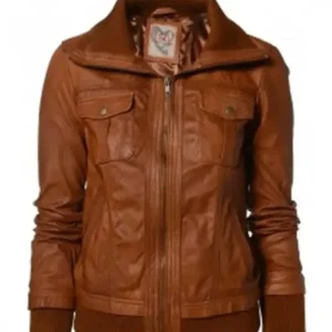 Super Mekway Women Leather Jacket