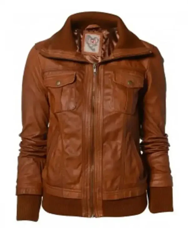 Super Mekway Women Leather Jacket
