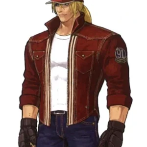 Terry Bogard The King of Fighters 14 Red Leather Stylish Jacket