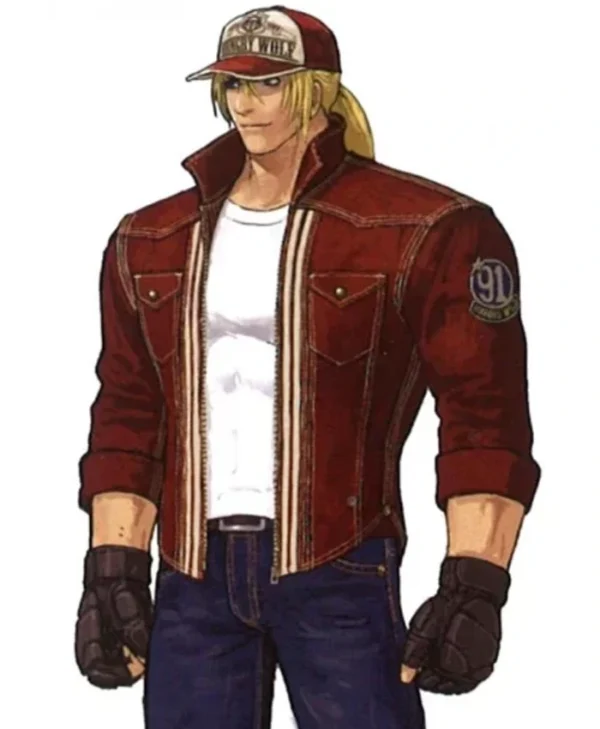Terry Bogard The King of Fighters 14 Red Leather Stylish Jacket