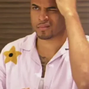 The Bachelor S29 Grant Ellis Floral Stars Pink Shirt