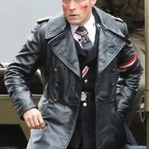 The Man in the High Castle Rufus Sewell Black Leather Trench Stylish Coat