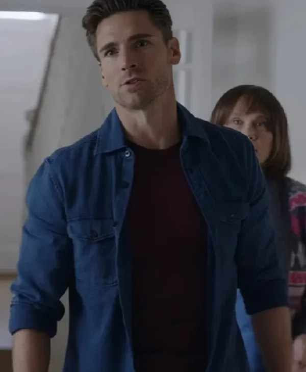 The Reluctant Royal Andrew W. Walker Navy Blue Denim Shirt