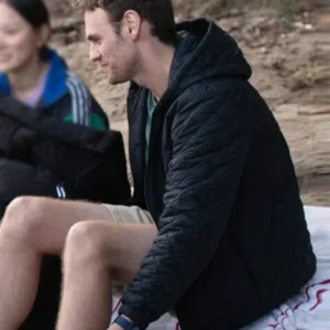 The Survivors S01 Charlie Vickers Black Hooded Bomber Jacket