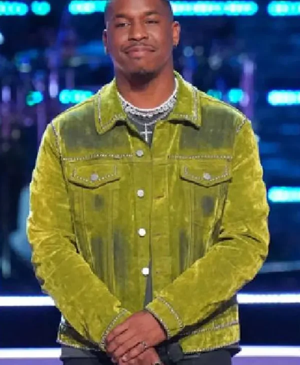 The Voice S27 Antonio Ramsey Stud Denim Jacket