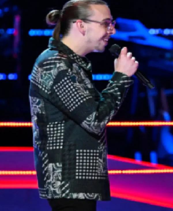 The Voice S27 Ethan Eckenroad Black Stylish Shacket