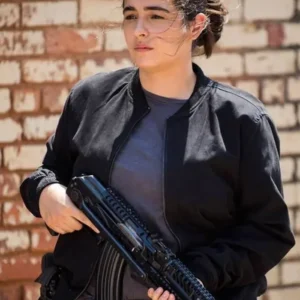 The Walking Dead Alanna Masterson Black Bomber Stylish Jacket