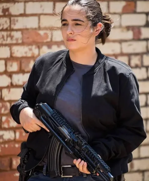 The Walking Dead Alanna Masterson Black Bomber Stylish Jacket