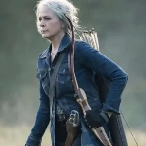 The Walking Dead S10 Carol Peletier Blue Denim Stylish Jacket