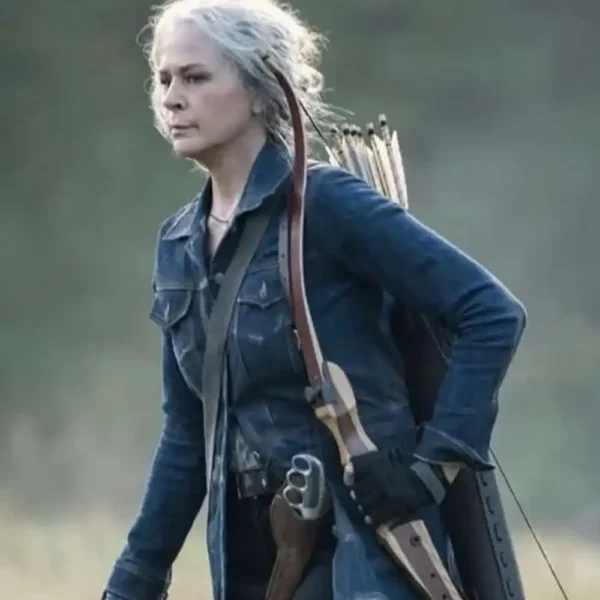The Walking Dead S10 Carol Peletier Blue Denim Stylish Jacket