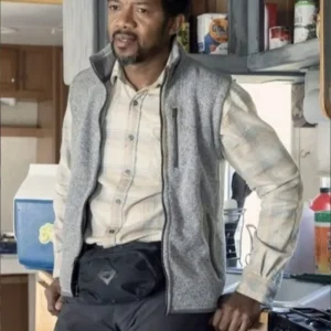 The Walking Dead S10 Franklin Grey Stylish Wool Vest