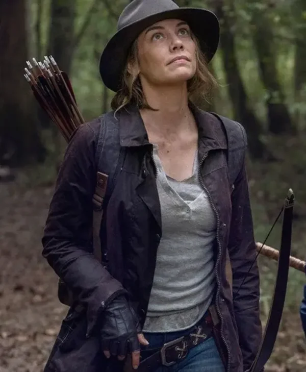 The Walking Dead S10 Lauren Cohan Brown Cotton Stylish Jacket