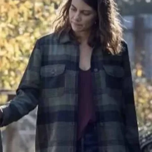 The Walking Dead S10 Lauren Cohan Flannel Plaid Stylish Jacket