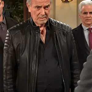 The Young And The Restless Eric Braeden Black Leather Jacket