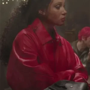 Too Much 2025 Adwoa Aboah Leather Jacket