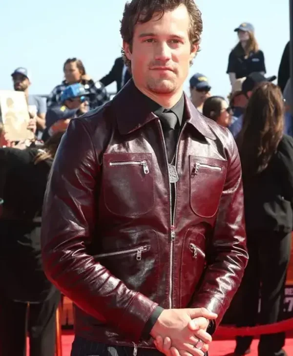 Top Gun Maverick Brigham Harvard PU Leather Jacket