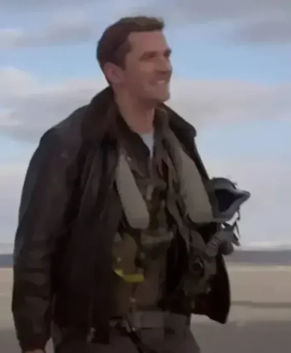Top Gun Maverick Jon Leather Sherpa Jacket