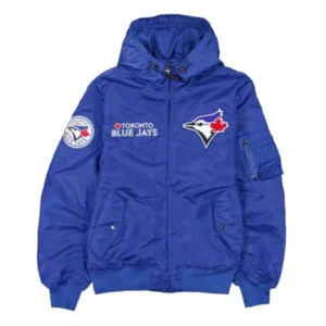 Toronto Blue Jays Historic L-2B Stylish Bomber Hooded Jacket