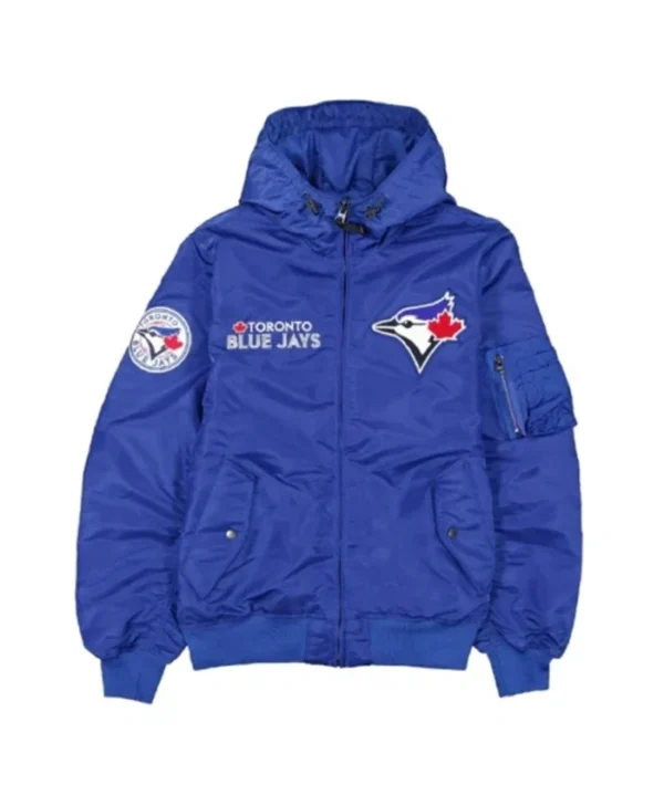 Toronto Blue Jays Historic L-2B Stylish Bomber Hooded Jacket