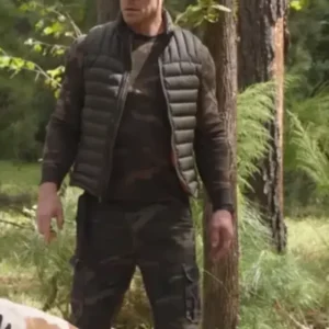 Vacation Friends John Cena Black Puffer Stylish Vest