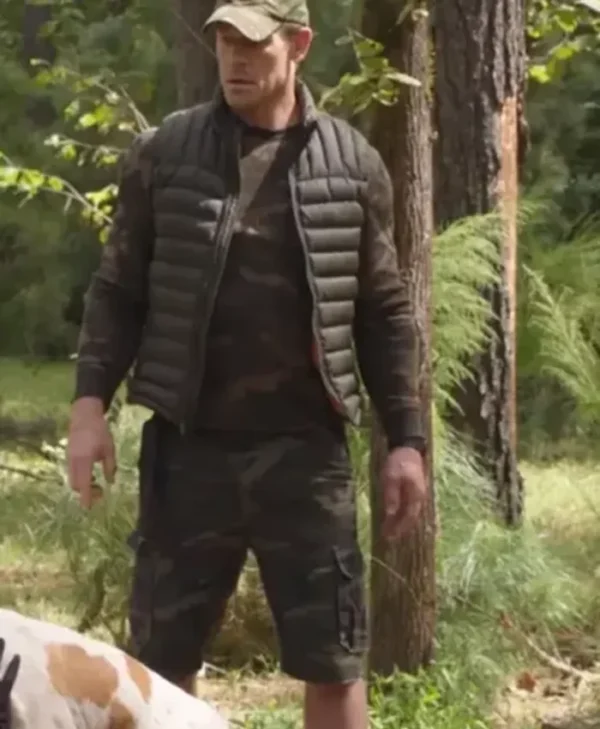 Vacation Friends John Cena Black Puffer Stylish Vest