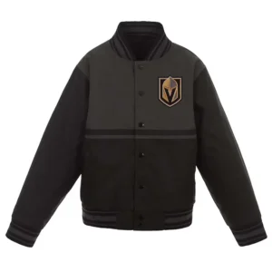 Vegas Golden Knights Youth Poly Twill Varsity Jacket