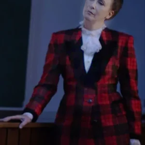 Vera Farmiga The Conjuring Last Rites Checkered Stylish Coat