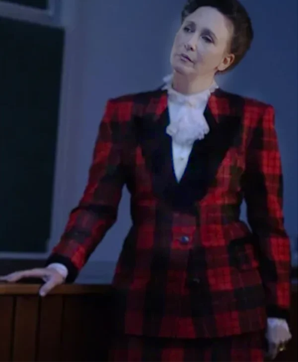 Vera Farmiga The Conjuring Last Rites Checkered Stylish Coat