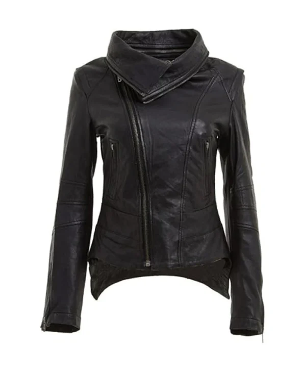 Women Springle Classic Leather Jacket