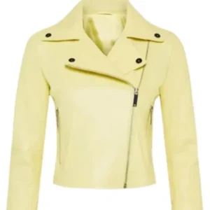 Women’s Yellow Leather Jacket
