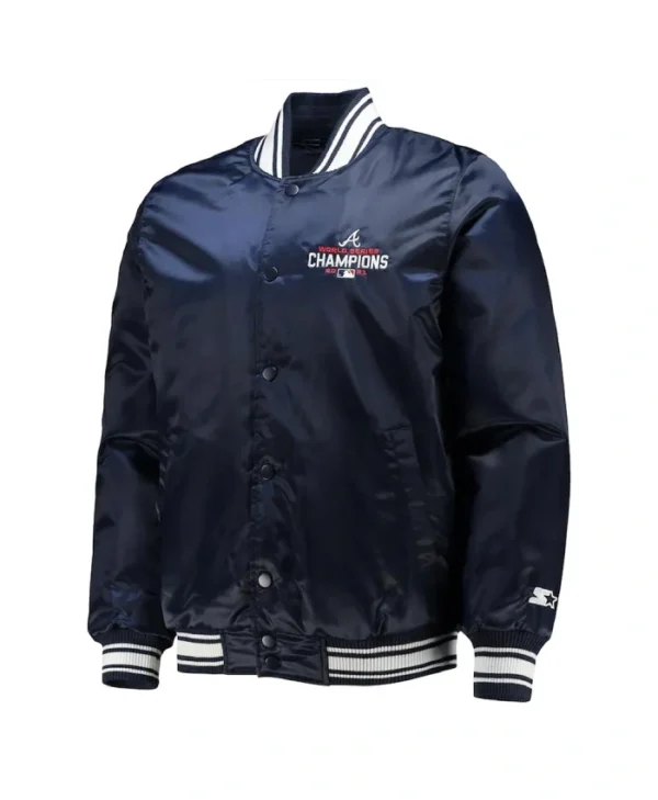 World Series Champions 2021 Atlanta Braves Satin Varsity Jacket
