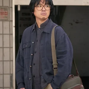 Aema S01 Cho Hyun-Chul Blue Cotton Stylish Jacket