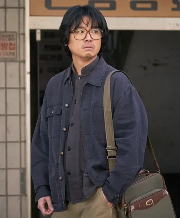 Aema S01 Cho Hyun-Chul Blue Cotton Stylish Jacket