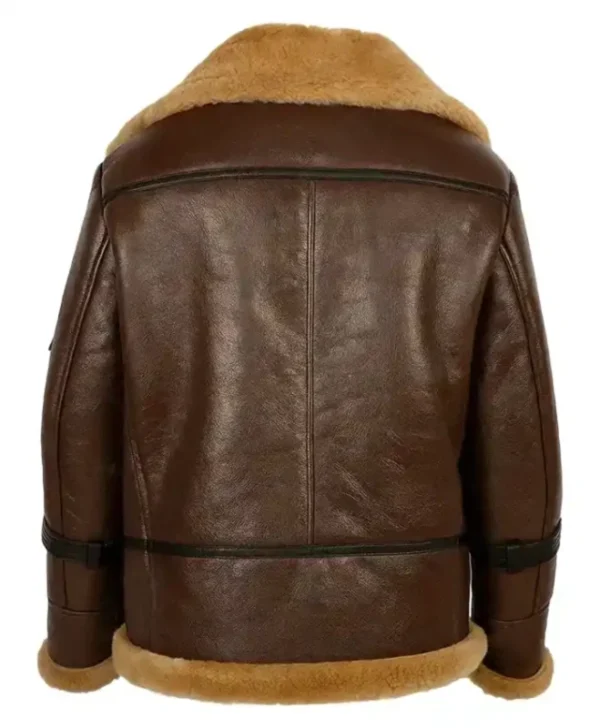Buy Now Corwin Brown Shearling Aviator Brown Leather Jacket For Unisex