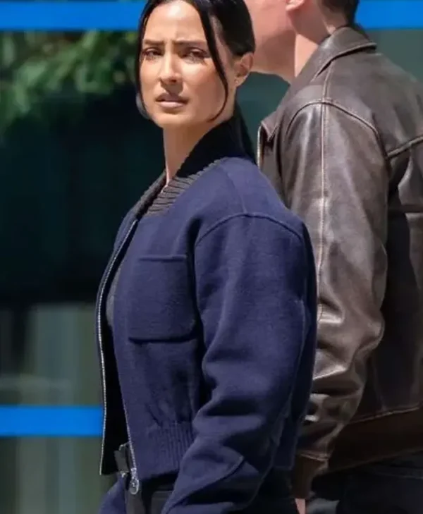 Buy Now FBI S07 Emily Alabi Blue Bomber Stylish Jacket