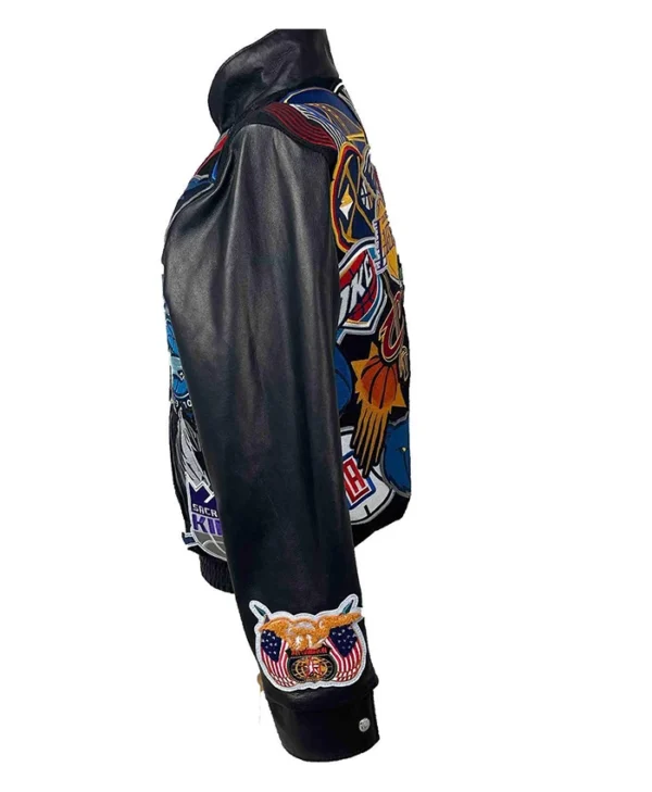 Buy Now Mega Patchwork Wool Leather Jacket For Unisex