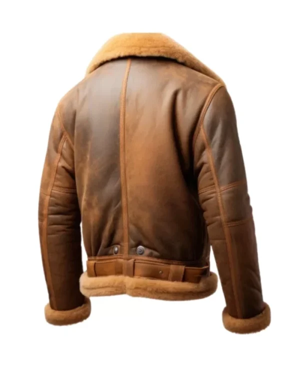 Buy Now Men’s B3 Shearling Brown Leather Bomber Jacket For Unisex