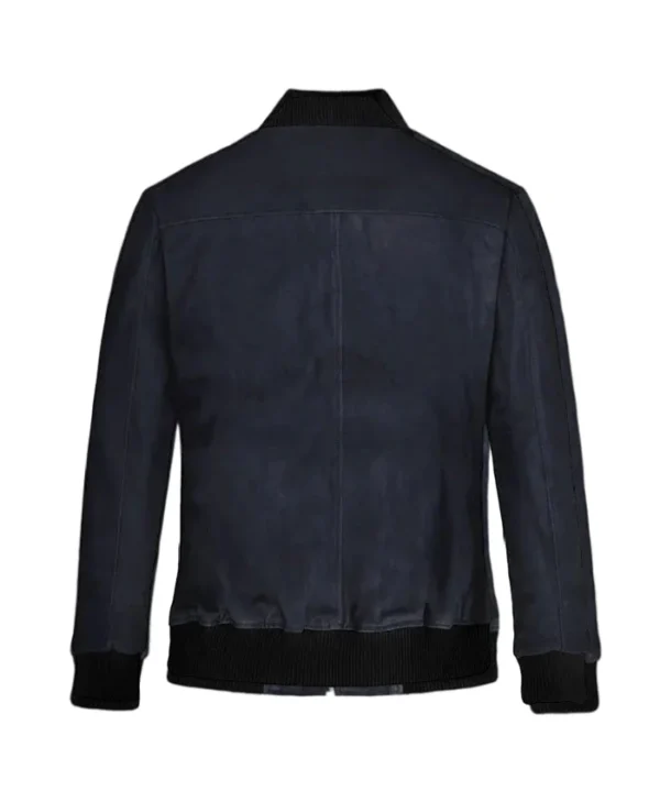 Buy Now Men’s Dark Blue Suede Jacket For Unisex