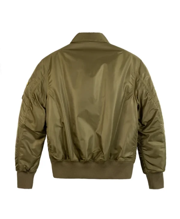 Buy Now Mens Olive Zip-Up Bomber Olive Green Jacket For Unisex