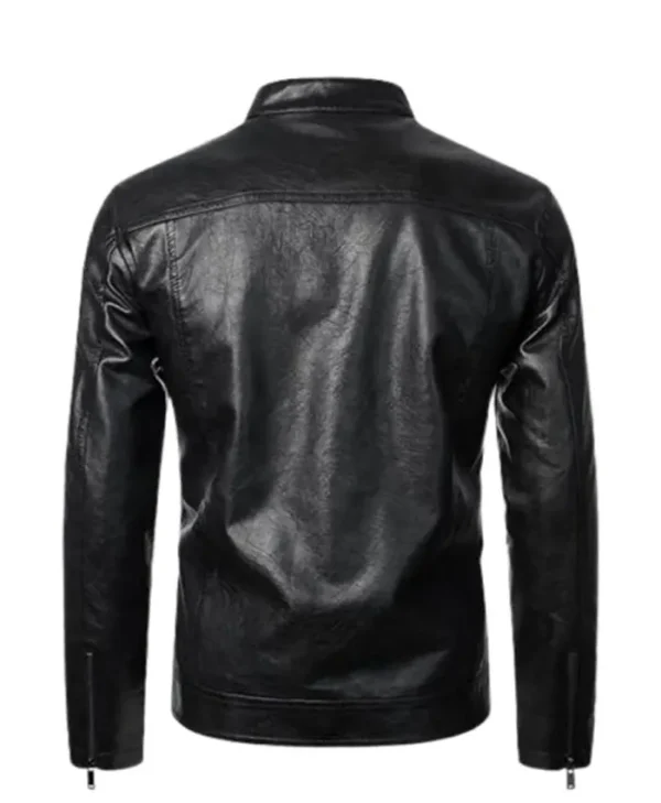 Buy Now Men’s Vintage Black Biker Leather Stylish Jacket