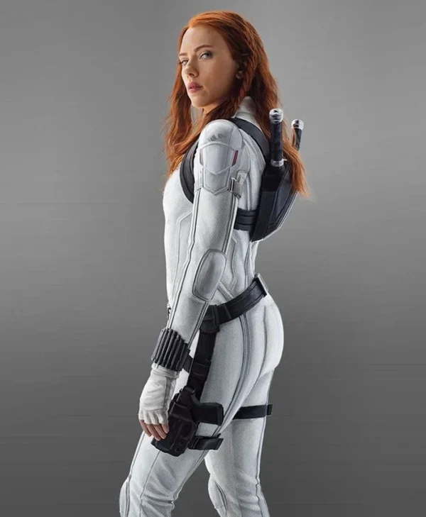 Natasha Romanoff Scarlett Johannson White Jacket - Image 3