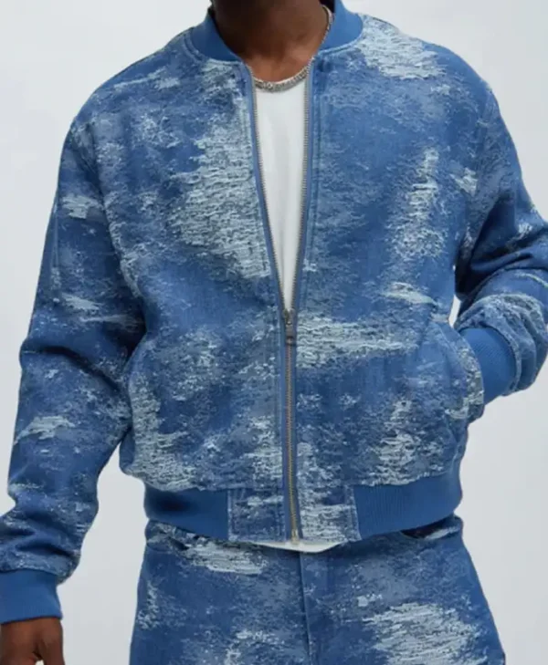 Buy Now Sherri 2024 Jawn Murray Bomber Blue Jacket For Unisex