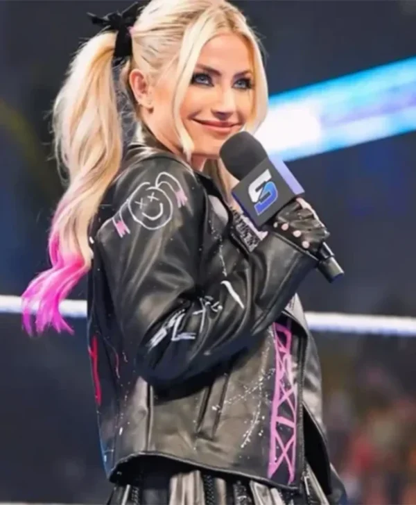 Buy Now Alexa Bliss Friends 4 Ever Biker Black Leather Jacket For Unisex