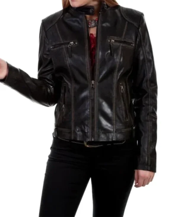 Buy Now Welcome To Plathville S07 Lydia Plath Black Leather Stylish Jacket